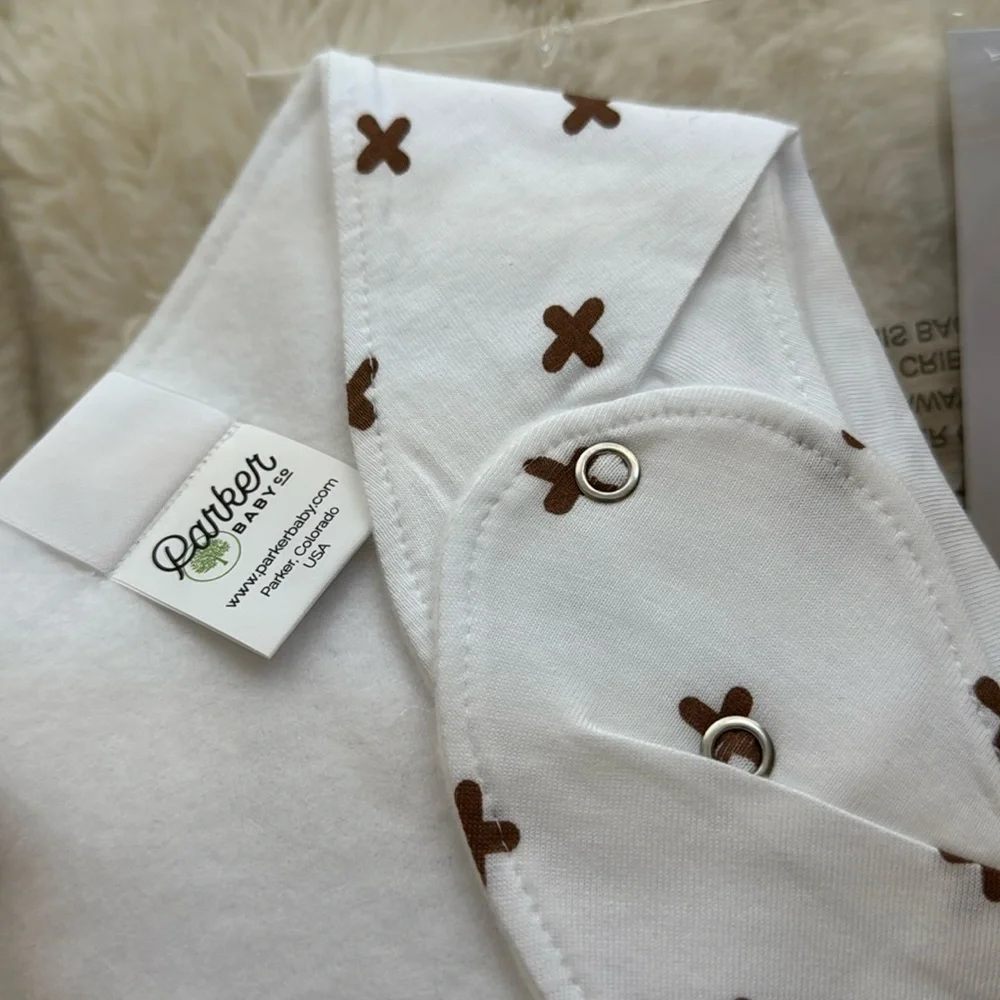 3/$15 🌸 Parker Baby Co Lincoln Bandana Bib Adjustable Drool Bib Organic Cotton